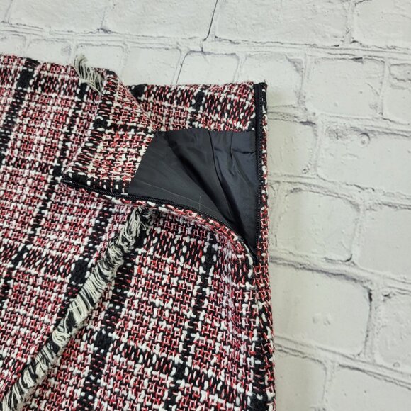 NWT Chicwish white Red Tweed mini skirt size M - Picture 5 of 11